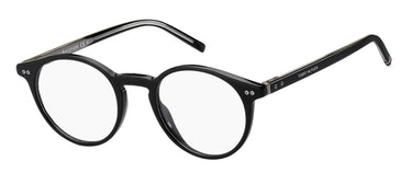 Premium Men Tommy Hilfiger Eyeglasses: TH 1813 - Black - SpecSMART Eye Clinic (Diagonal View)